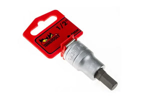 Teng Tools 1/2 in Drive Bit Socket, Hex Bit, 9mm 