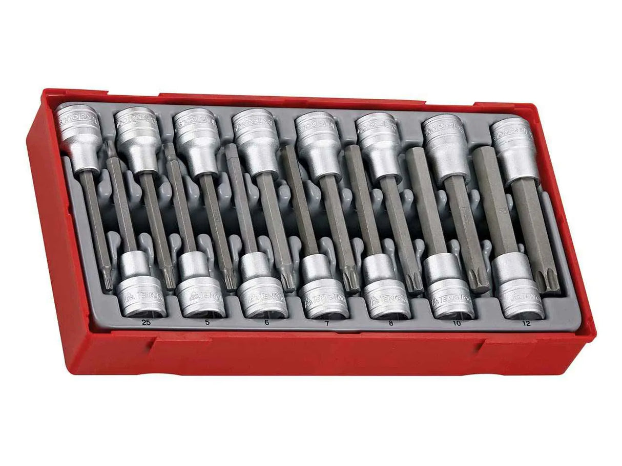 Teng Tools 15 Piece Long Hex TX Socket Set 