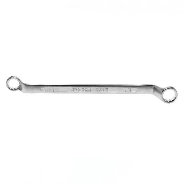 Teng Tools 18 x 19mm Double Ring Spanner with 75° Offset Curved Heads