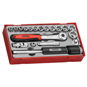 Teng Tools 19 Piece 3/8″ Drive Socket Set TT3819