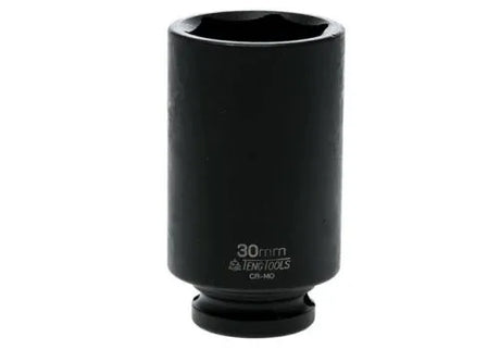 Teng Tools 30mm Deep Impact Socket Hexagon 6 Point 1/2in Drive