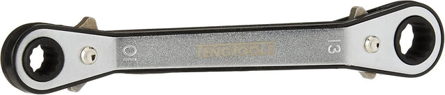 Teng Tools 681013 Rors Wrench 10x13mm - Reversible Ratcheting Ring Spanner, 25° Offset