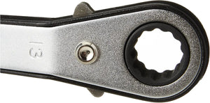 Teng Tools 681013 Rors Wrench 10x13mm - Reversible Ratcheting Ring Spanner, 25° Offset