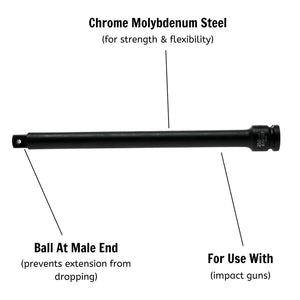 Teng Tools 1/2" Impact Extension Bar ANSI 250mm