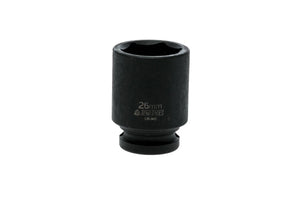 Teng Tools 920526-C 26mm 1/2" Drive 6-Point Regular Metric Impact Socket - Chrome Molybdenum