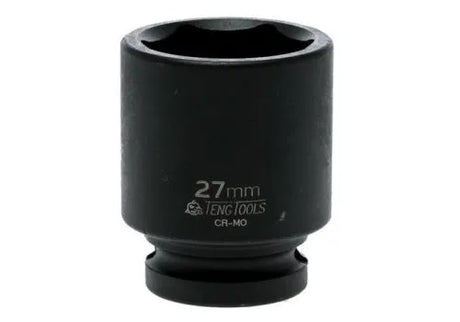 Teng Tools Impact Socket Hexagon 6 Point 1/2" Drive 27mm