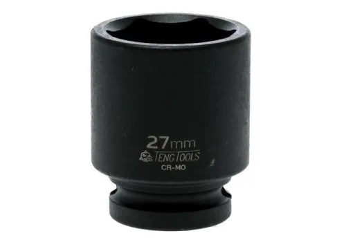 Teng Tools Impact Socket Hexagon 6 Point 1/2" Drive 27mm