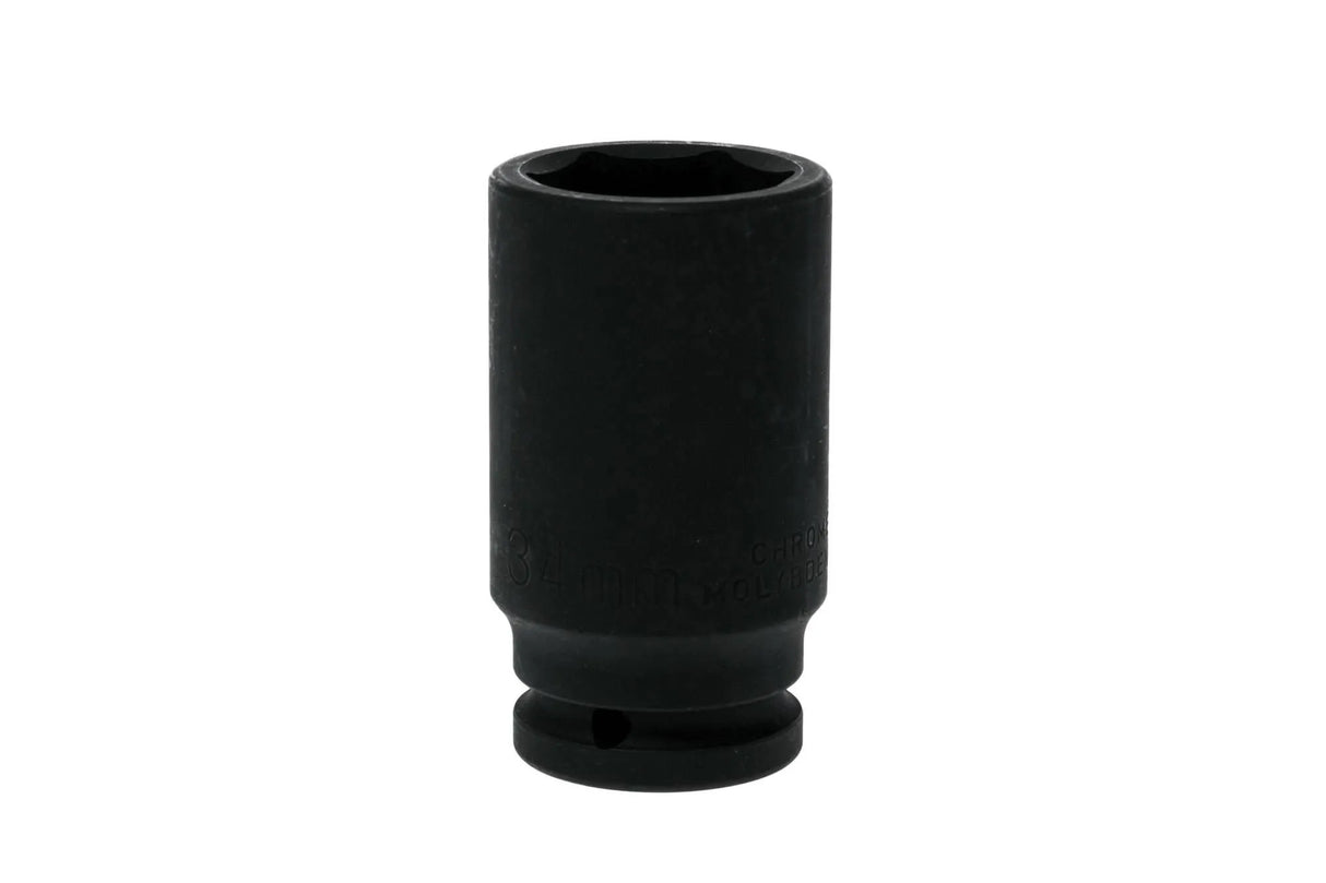 Teng Tools 940634-C 3/4" Drive 34mm Deep Impact Socket - 6-Point Metric, Chrome Molybdenum