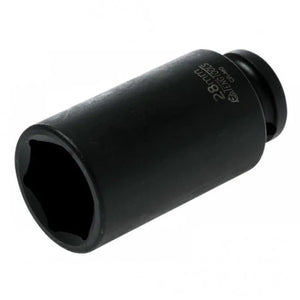 Teng Tools 920628N 28mm Deep Impact Socket - 1/2" Drive, 6-Point Hex, Chrome Molybdenum