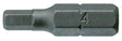 Teng Tools HEX2500403 4mm Hex Bits - 25mm Long, 1/4" Hex Drive (Pack of 3), S2 Steel