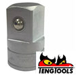 Teng Tools M120037-C Step Up Adaptor - 1/2" Female to 3/4" Male, Satin Finish