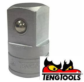 Teng Tools M120037-C Step Up Adaptor - 1/2" Female to 3/4" Male, Satin Finish