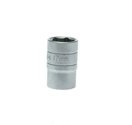 Teng Tools 1/2" Drive 17mm Standard Socket, 6 Point