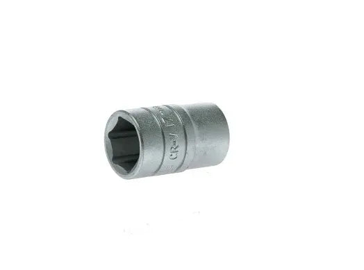 Teng Tools 1/2" Drive 17mm Standard Socket, 6 Point