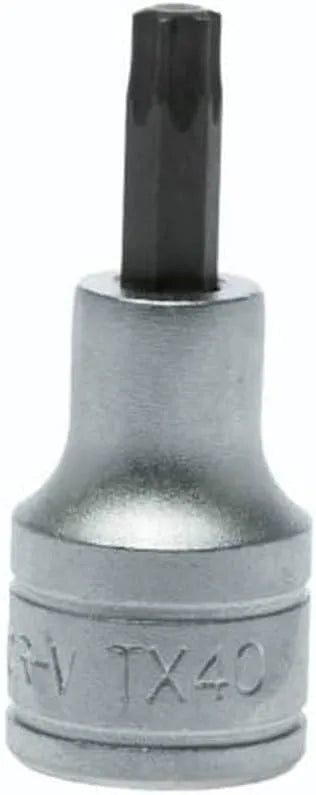 Teng Tools M121240T-C 1/2" TX40 Bit Socket with Clip – CrV S2 Steel