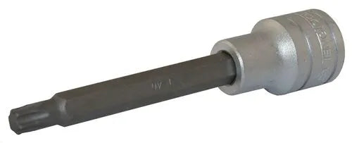 Teng Tools M122230T-C 1/2" Long TX Bit Socket - TX30, 100mm, Satin Finish