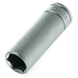 Teng Tools M140612-C 1/4" Drive 12mm Deep Socket – 6-Point Metric, Chrome Vanadium Steel