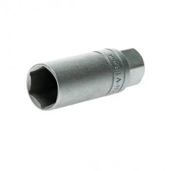 Teng Tools M380042-C 18mm Spark Plug Socket - 3/8" Drive, CrV, Rubber Insert