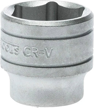 Teng Tools M380520 3/8" Drive Socket - 20mm, 6-Point Hex, Satin Finish