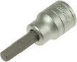 Teng Tools M381504 3/8" Hex Socket Bit - 4mm, S2 Steel, Satin Finish