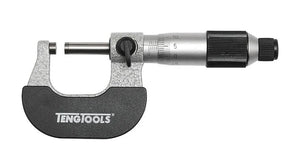 Teng Tools MIR25 Micrometer 0-25mm | Precision Measuring Tool with Friction Thimble & Locking Nut