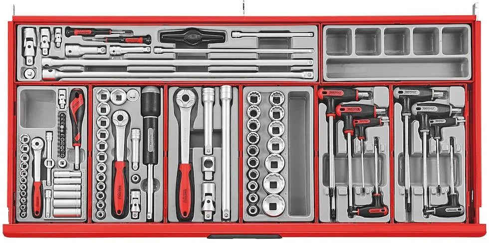 Teng Tools TCMM622N 37" Pro Cabinet TT Tool Kit - 622 Pieces, Red