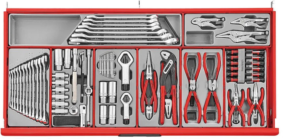 Teng Tools TCMM622N 37" Pro Cabinet TT Tool Kit - 622 Pieces, Red