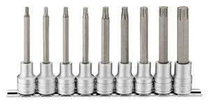 TengTool 1/2" Long Socket Clip Set 9Pce