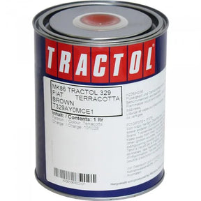 Tractol Paint Fiat Terracotta Brown 1L - High Gloss Finish for Agricultural & Construction Equipment - MK86