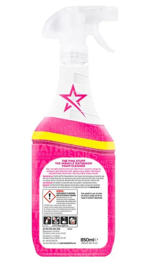 The Pink Stuff Miracle Bathroom Foam Cleaner - 750ml, Powerful Bathroom Cleaning