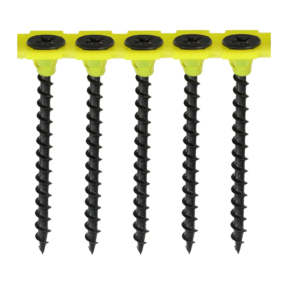 Timco Collated Drywall Screws - PH Bugle Head, Coarse Thread, Black (3.5mm x 50mm) - 1000 Screws