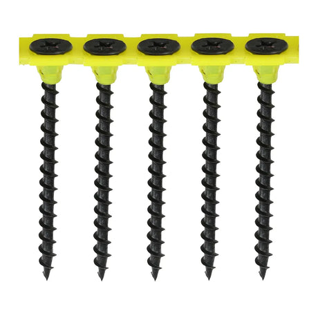 Timco Collated Drywall Screws - PH Bugle Head, Coarse Thread, Black (3.5mm x 50mm) - 1000 Screws