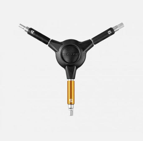 Topeak Y-Hex Speed Wrench 4/5/6MM - Pro 3-Way Hex Tool with Speed Sleeve