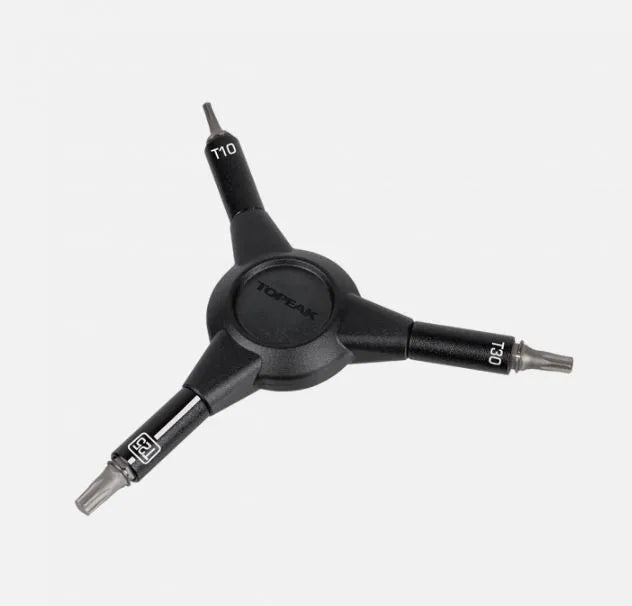 Topeak Y-Torx Speed Wrench T10/T25/T30 TT2599 - High-Strength 3-Way Torx Tool