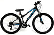 IGNITE TOPGUN 15"/27.5 Bike - Matt Black with Neon Blue, Steel Frame & Front Suspension