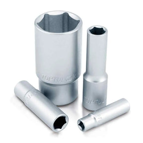 Toptul 1/2" Dr Deep Socket Satin 6pt x 23mm