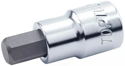 Toptul 1/2" Drive 4mm Hex Bit Socket Satin Finish - QBCDA1604
