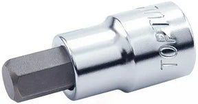 Toptul 1/2" Drive Hex Bit Socket Satin Finish 17mm - QBCDA1617