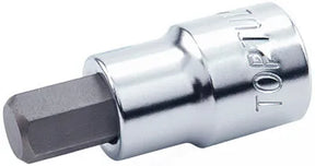 Toptul 1/2" Drive Hex Bit Socket Satin Finish 19mm - QBCDA1619