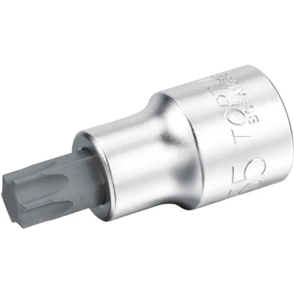 Toptul 1/2" Drive T55 Star Bit Socket Satin Finish - QBCFA1655