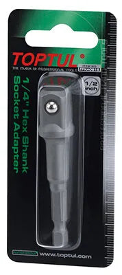 Toptul 1/2" Drive x 1/4" Hex Shank Socket Adapter