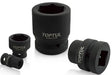 Toptul 1"Dr Impact Socket 6pt | Black Phosphate Finish, CR-MO, DIN 3121 Standard