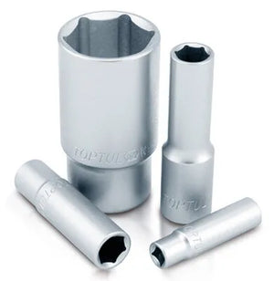 Toptul 3/8"Dr Deep Socket Satin 6pt | Durable, High-Performance Tool