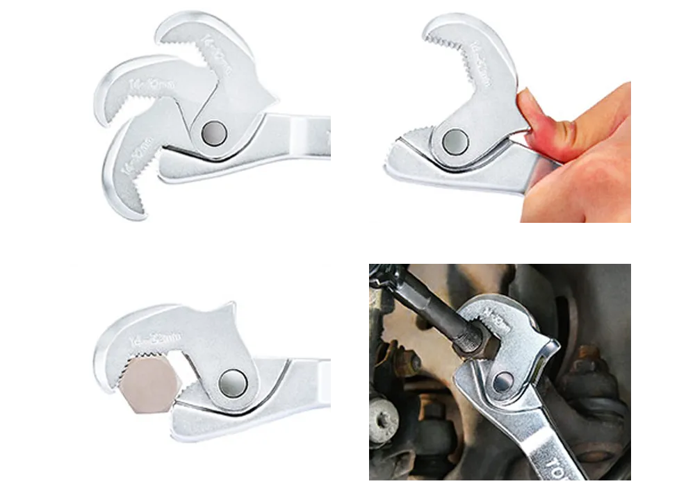 TOPTUL Double Ended Quick Self-Adjusting Wrench QAEAX3A32 - 8-32mm Ratcheting Grip Tool