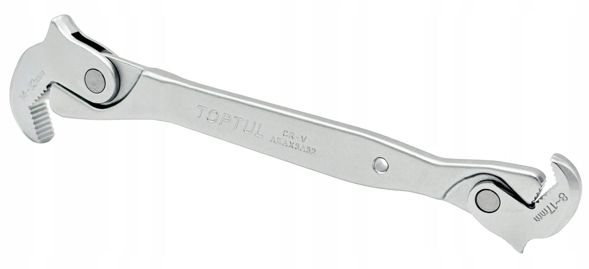 TOPTUL Double Ended Quick Self-Adjusting Wrench QAEAX3A32 - 8-32mm Ratcheting Grip Tool