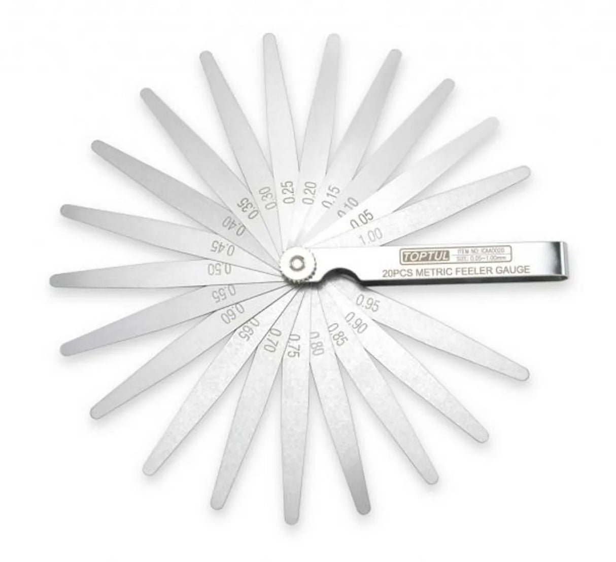 Toptul Feeler Gauge Tapered 0.05-1.00mm ICAA0020