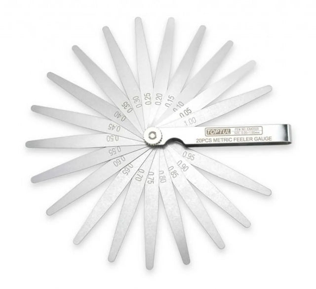 Toptul Feeler Gauge Tapered 0.05-1.00mm ICAA0020