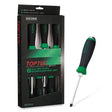 Toptul Go-Thru Screwdriver Set 6pce QGAAE0605 - Slotted & Phillips Heavy-Duty Drivers