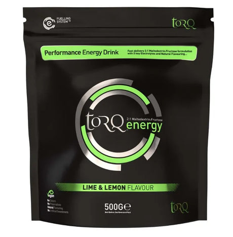 TORQ Natural Energy Drink Lime & Lemon 500g - Isotonic Hydration & Energy Formula