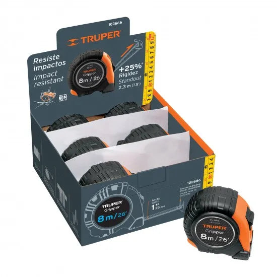 Truper 8m Reinforced Measuring Tape